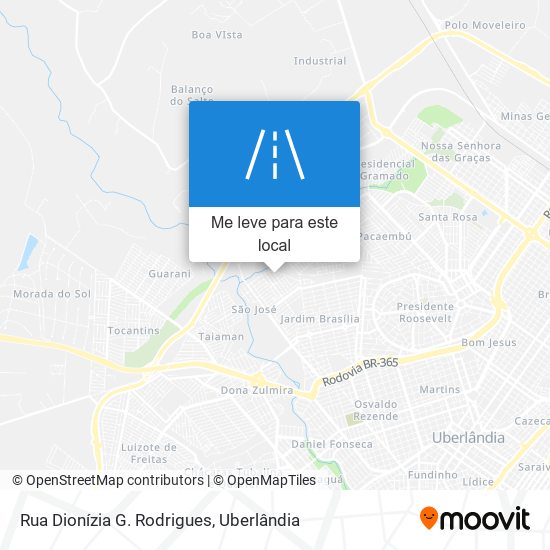 Rua Dionízia G. Rodrigues mapa