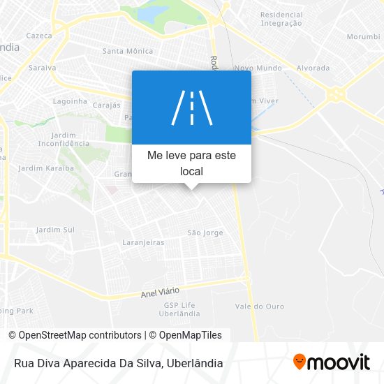 Rua Diva Aparecida Da Silva mapa