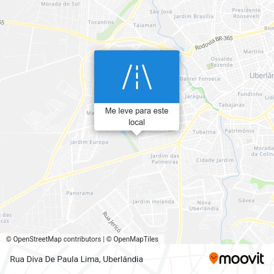 Rua Diva De Paula Lima mapa