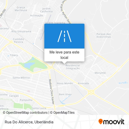 Rua Do Alicerce mapa