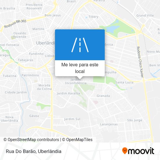 Rua Do Barão mapa