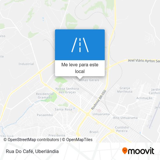 Rua Do Café mapa