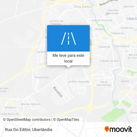 Rua Do Editor mapa