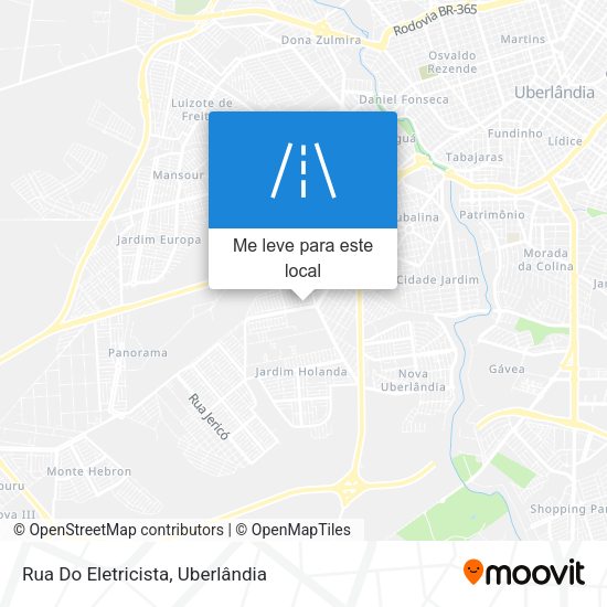 Rua Do Eletricista mapa