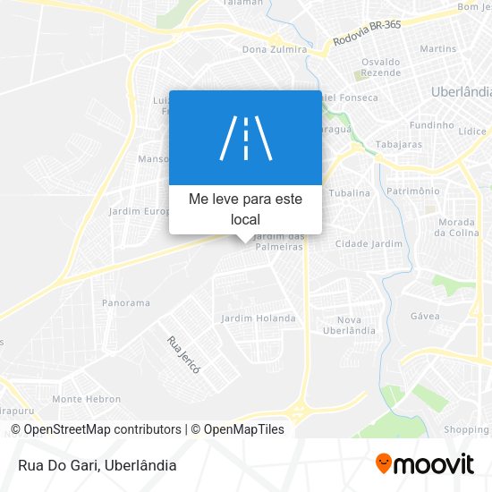 Rua Do Gari mapa