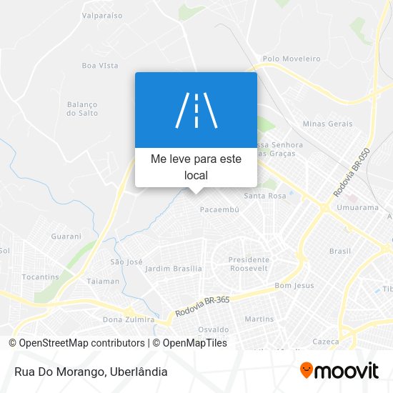 Rua Do Morango mapa