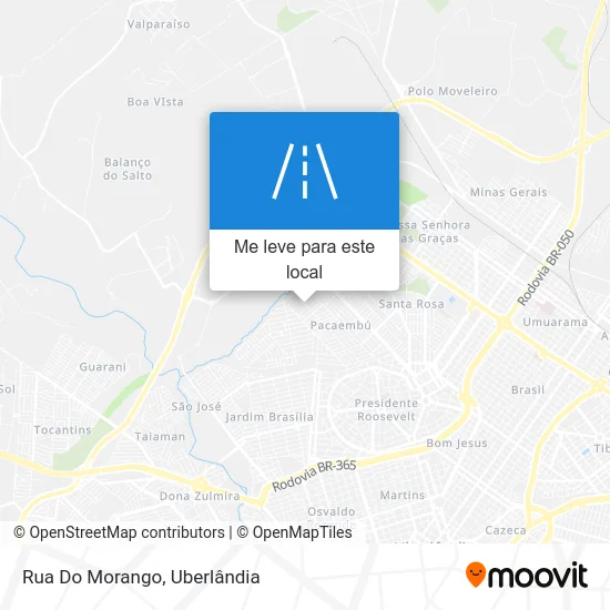 Rua Do Morango mapa