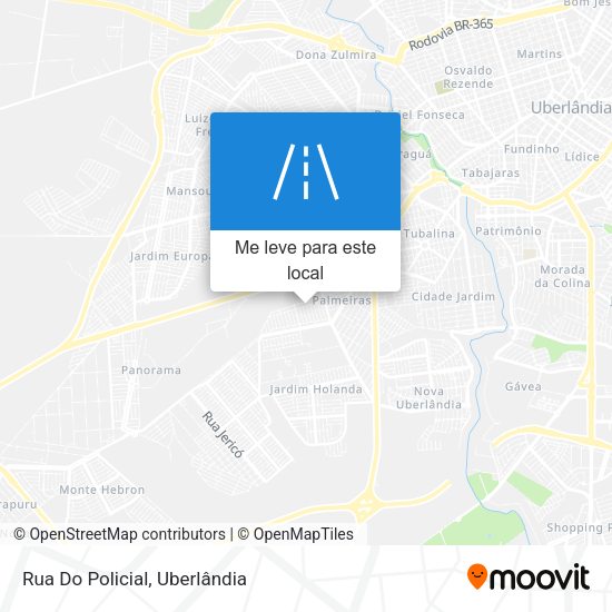 Rua Do Policial mapa