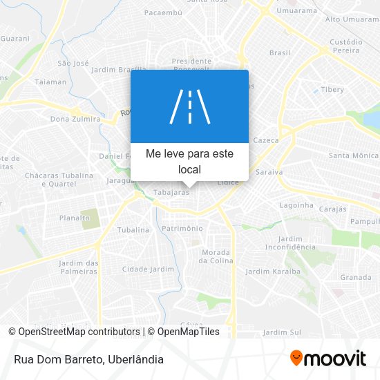 Rua Dom Barreto mapa