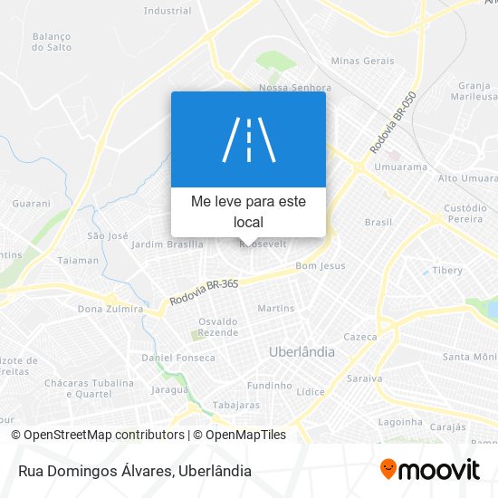 Rua Domingos Álvares mapa