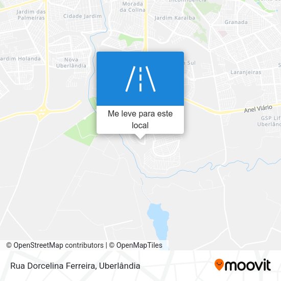 Rua Dorcelina Ferreira mapa