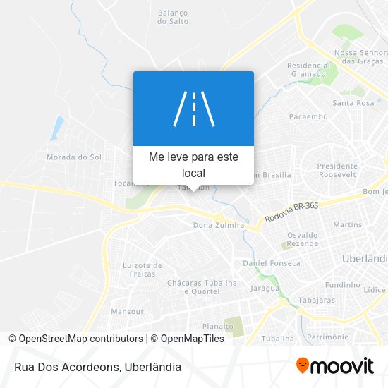 Rua Dos Acordeons mapa
