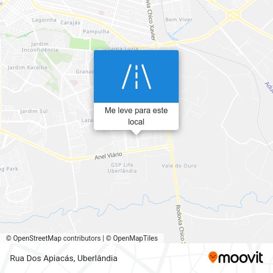 Rua Dos Apiacás mapa