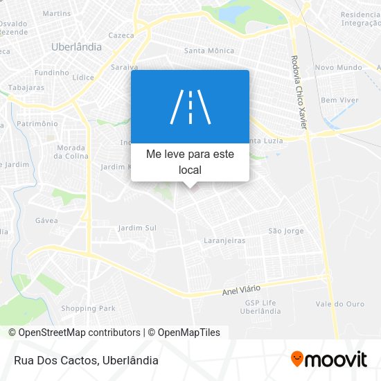 Rua Dos Cactos mapa