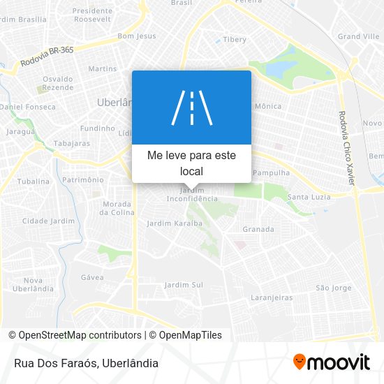 Rua Dos Faraós mapa