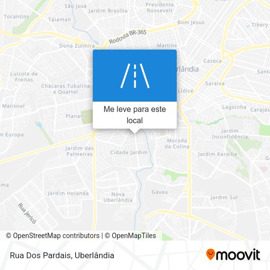 Rua Dos Pardais mapa