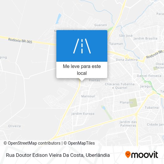 Rua Doutor Edison Vieira Da Costa mapa