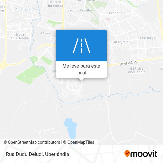 Rua Dudu Deludi mapa