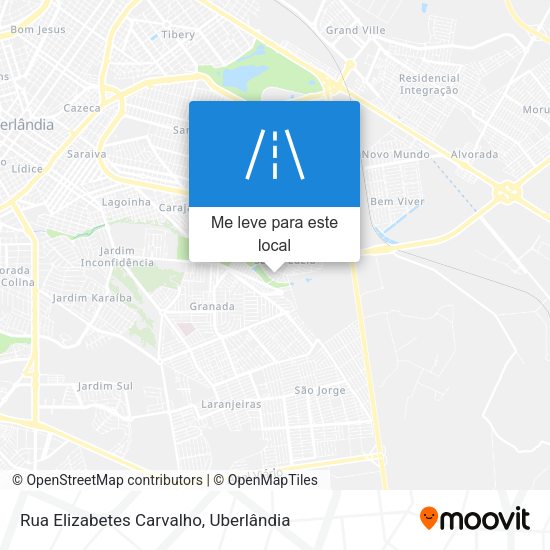 Rua Elizabetes Carvalho mapa