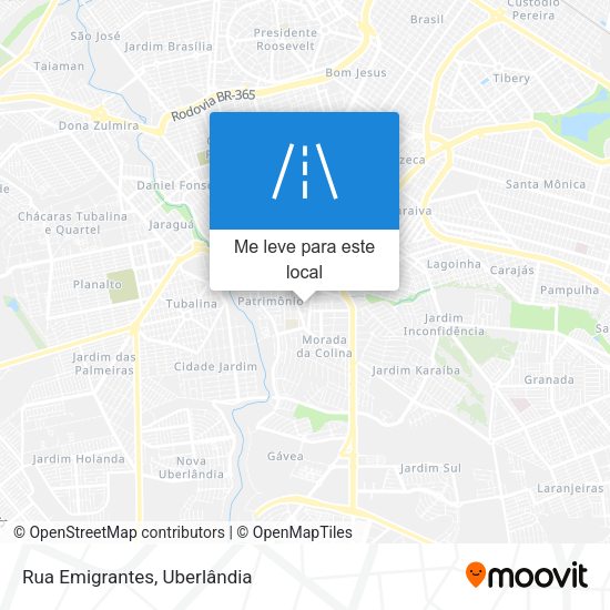 Rua Emigrantes mapa