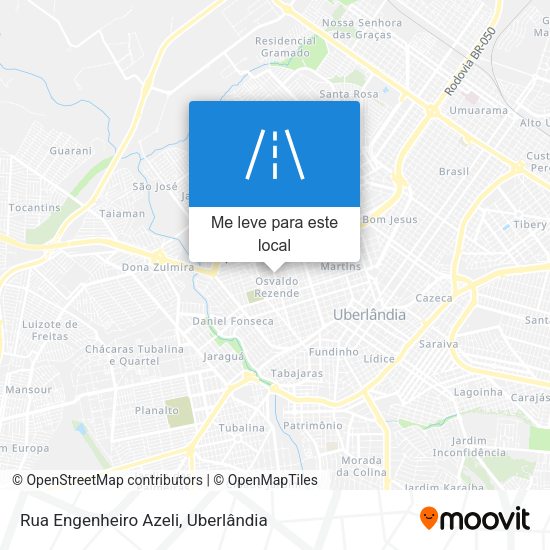 Rua Engenheiro Azeli mapa