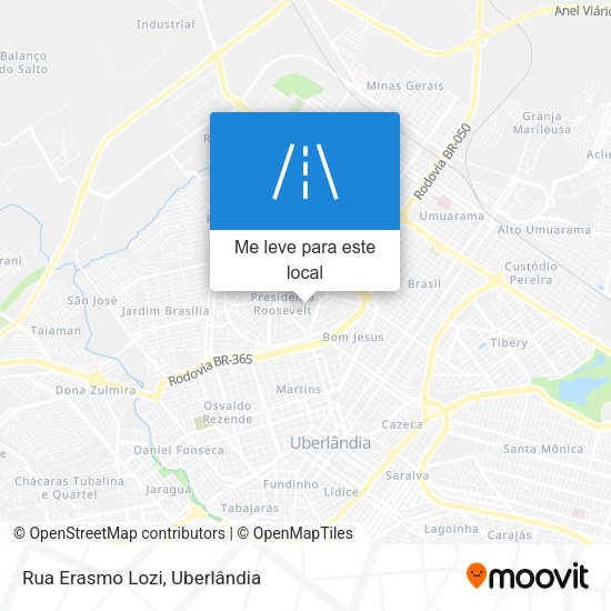 Rua Erasmo Lozi mapa