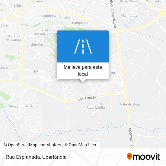 Rua Esplanada mapa