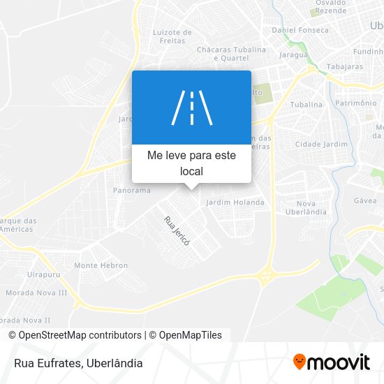 Rua Eufrates mapa