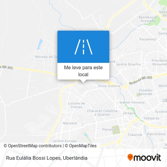 Rua Eulália Bossi Lopes mapa