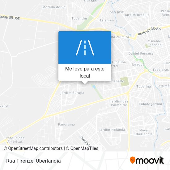 Rua Firenze mapa