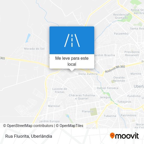 Rua Fluorita mapa