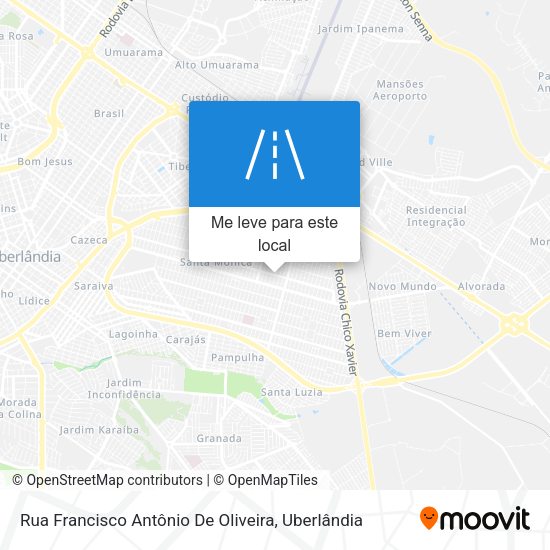 Rua Francisco Antônio De Oliveira mapa