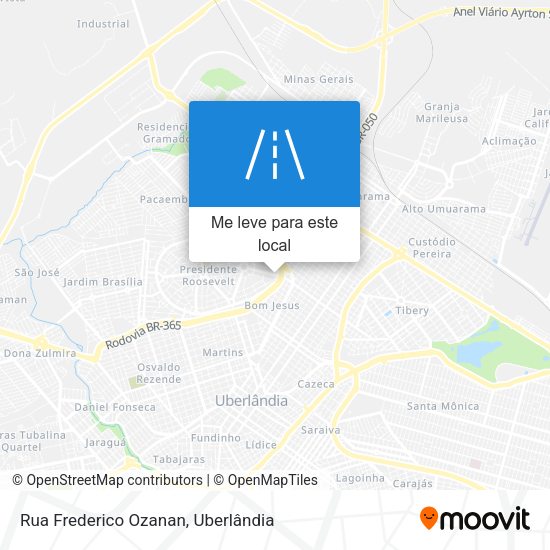 Rua Frederico Ozanan mapa