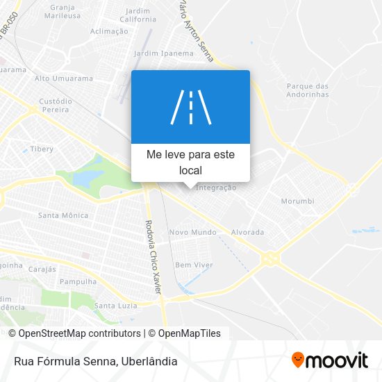 Rua Fórmula Senna mapa