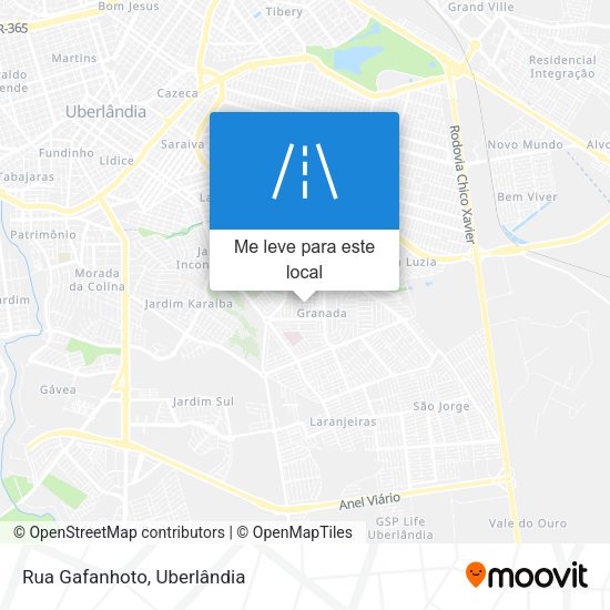 Rua Gafanhoto mapa