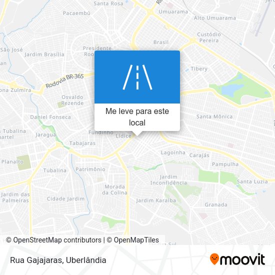 Rua Gajajaras mapa
