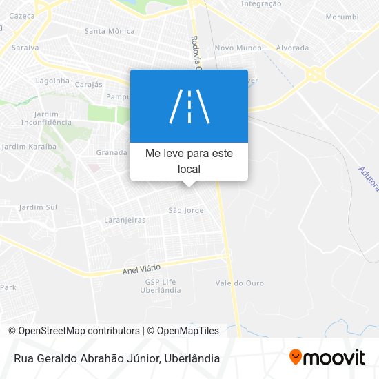 Rua Geraldo Abrahão Júnior mapa