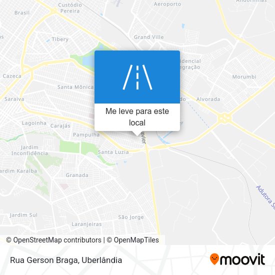 Rua Gerson Braga mapa
