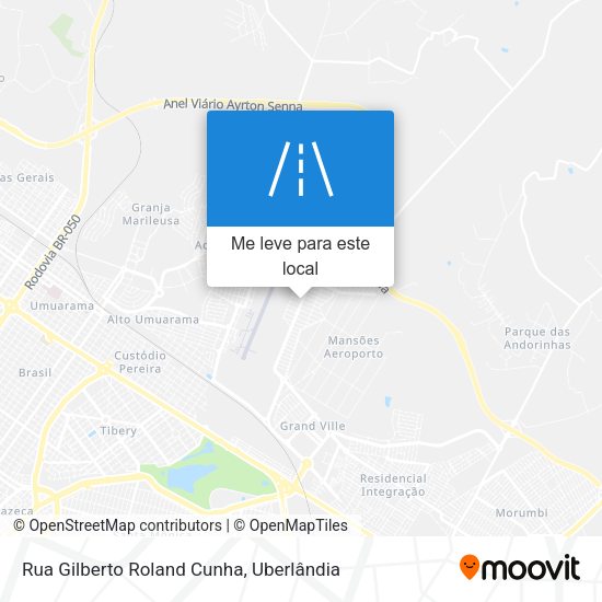 Rua Gilberto Roland Cunha mapa