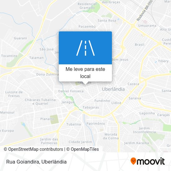 Rua Goiandira mapa
