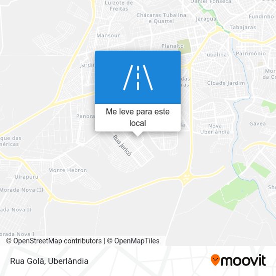 Rua Golã mapa