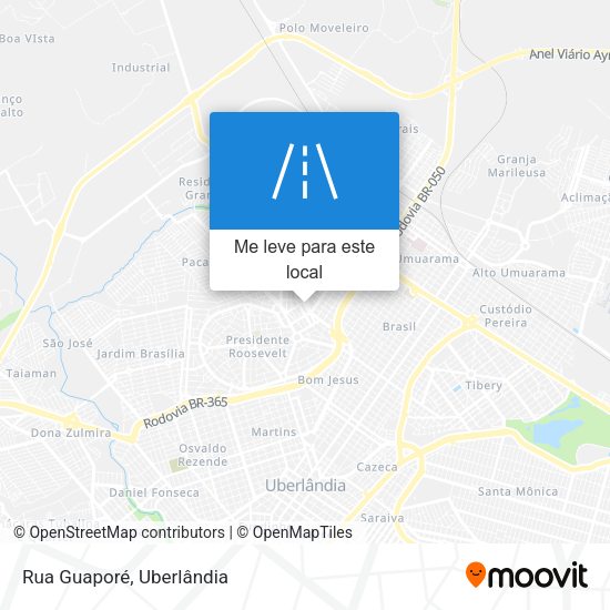 Rua Guaporé mapa