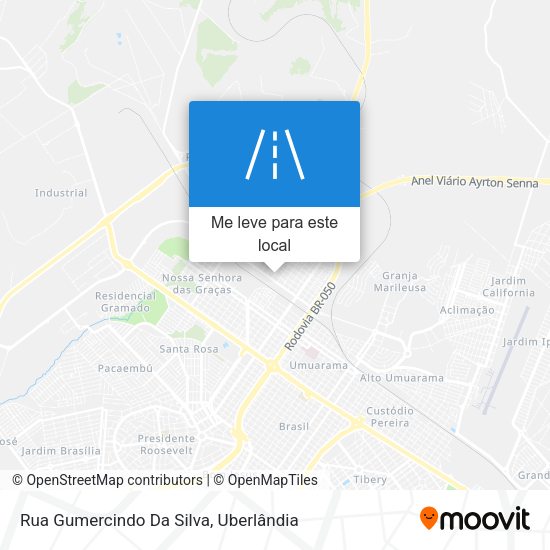 Rua Gumercindo Da Silva mapa