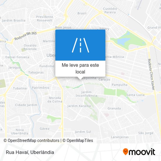 Rua Havaí mapa
