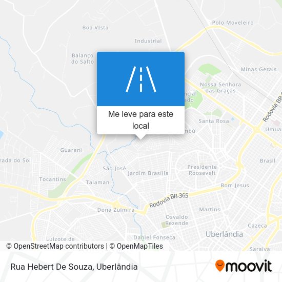 Rua Hebert De Souza mapa