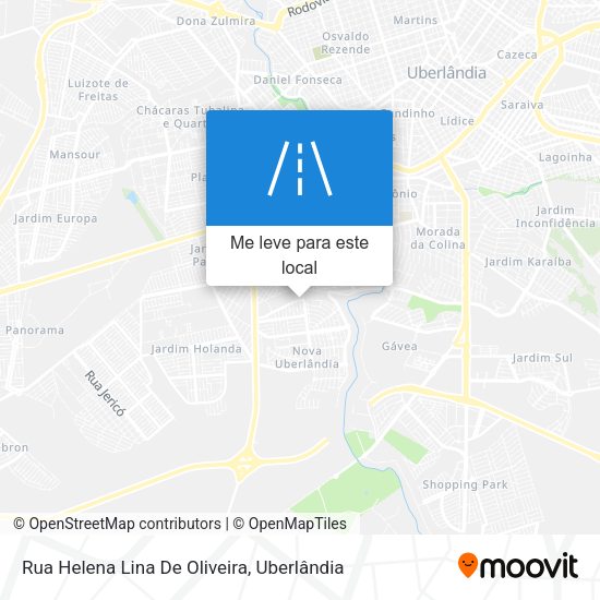 Rua Helena Lina De Oliveira mapa