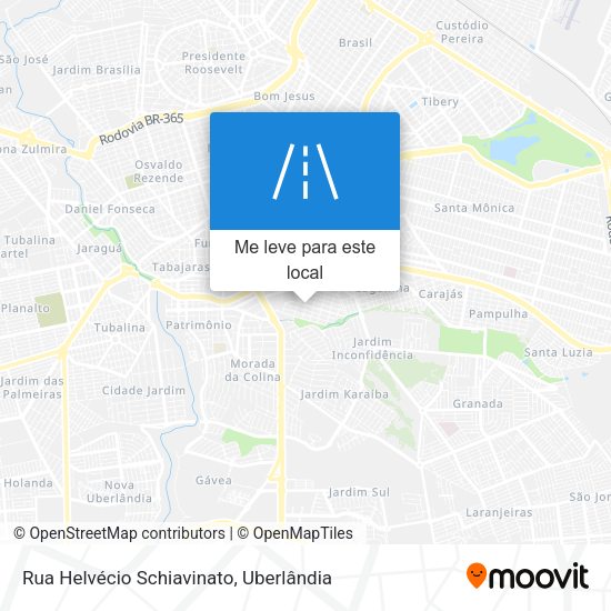 Rua Helvécio Schiavinato mapa