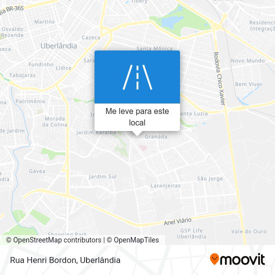 Rua Henri Bordon mapa