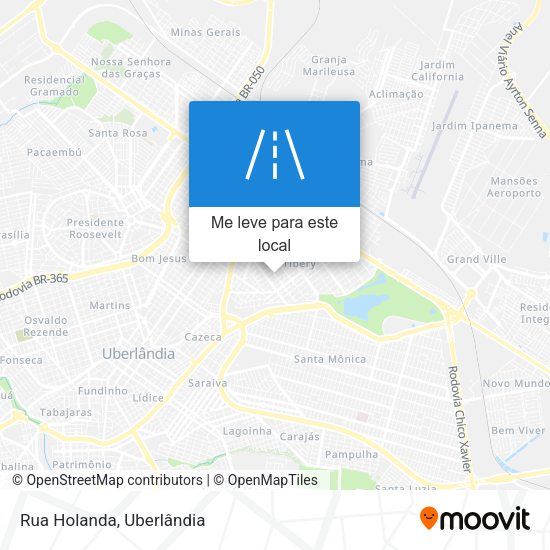 Rua Holanda mapa