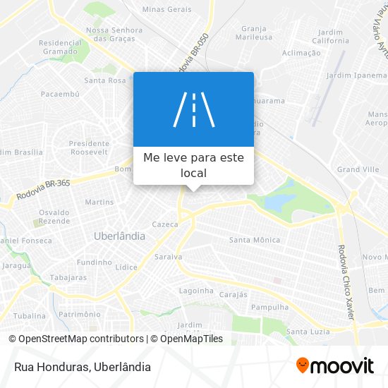 Rua Honduras mapa